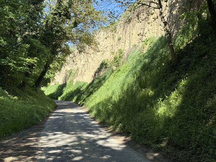 Photo de Helmut Schellmann le long du parcours