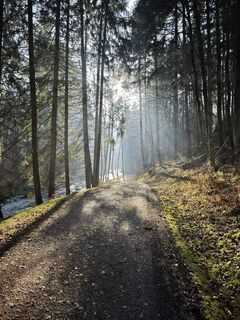 Zdjęcie z Andreas Schlosser wzdłuż trasy