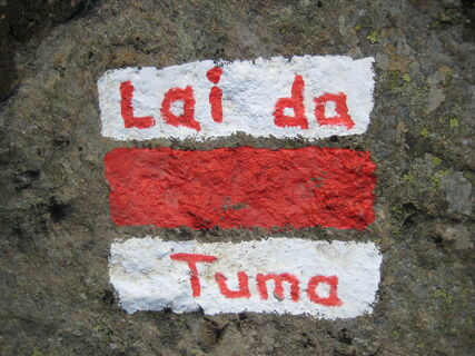 Wegweiser zur Rheinquelle