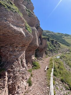 Foto von Daniele Dallapè entlang der Tour