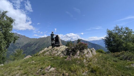 Photo de Margherita Polini le long du parcours