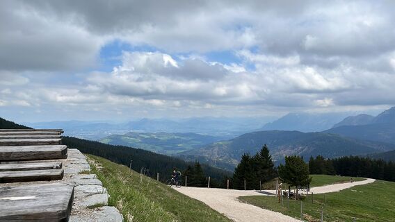 Foto von Heinz Sperl entlang der Tour