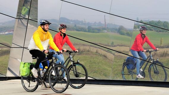 Radfahrer am Paläon