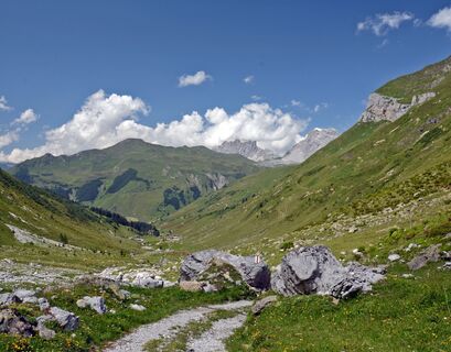 Blick aus dem Gafiental in Richtung Chüenihorn