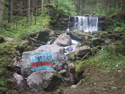 Wasserweg Leisnitz mit Mosaik