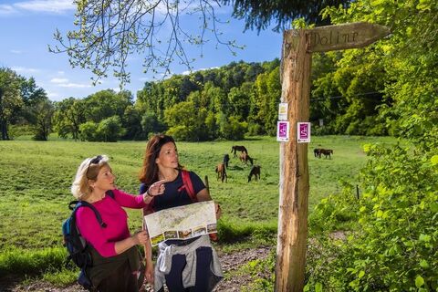 Beschilderung am Wanderweg