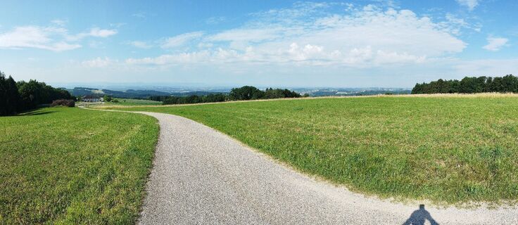 Photo de Norbert Pitzer le long du parcours