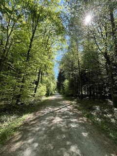 Photo de Corinne kuhn le long du parcours