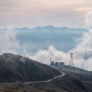 Blick vom Crap Masegn Richtung Crap Sogn Gion