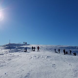 Die windgeschützte Seite der Loibersbacher Höhe.