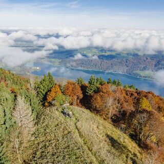 Filbling, mit Fuschlsee im Hintergrund
