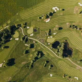 Mountainbiker beim Golfplatz Böhmerwald