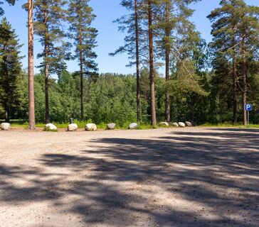 Parkplatz am Badestrand Onkilampi