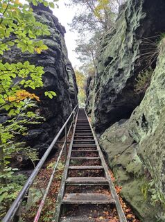 Photo de Pia Berger le long du parcours