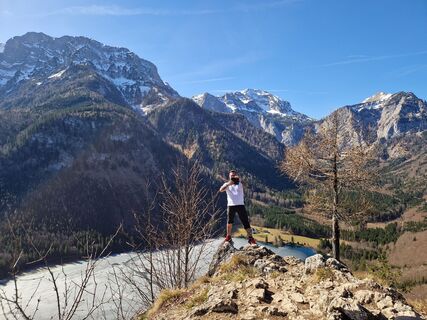 Fotografia z Daniel Fasching na trase