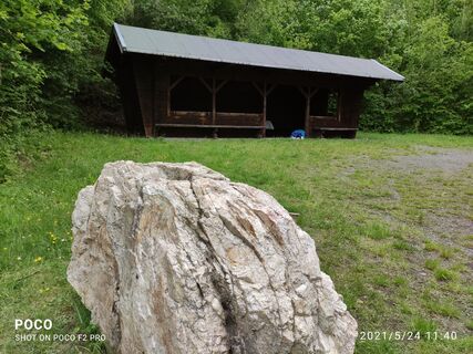 Photo de Edit Szoboszlay le long du parcours