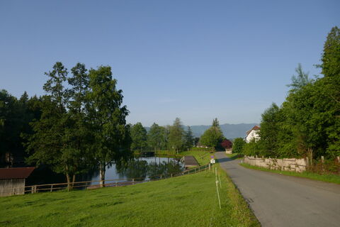 Start beim Weiermoar Teich