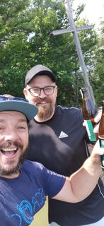 Zdjęcie z Klaus Lehner wzdłuż trasy