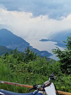 Photo de Cristian Mario Rota le long du parcours