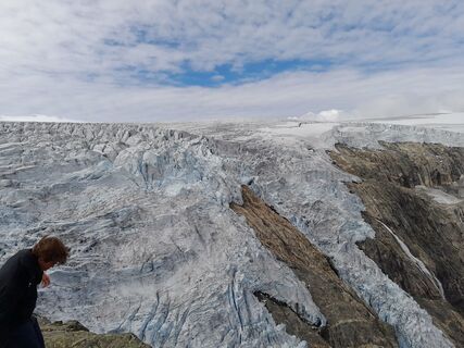 Photo de Ben le long du parcours