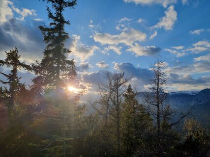 Foto de Christina Fröhlich a lo largo del recorrido