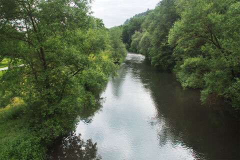 Werra am Schlosspark Meiningen