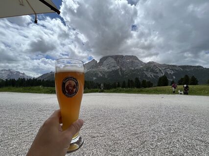 Foto von Rosi entlang der Tour
