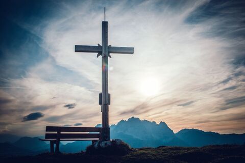 Baumooskogel Gipfelreuz Kalksteingebirge St. Johann in Tirol