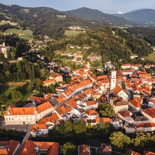 Blick auf die Wolfsberger Innenstadt
