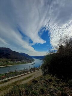 Photo de Sonja Pils le long du parcours