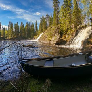 Start der Paddelstrecke bei Komulanköngäs