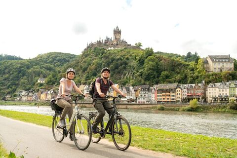 Unterwegs auf dem Mosel-Radweg bei Cochem