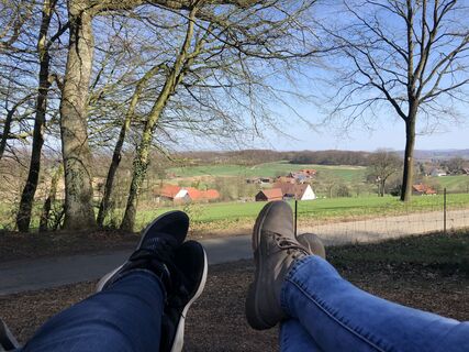 Blick aus der Waldschaukel