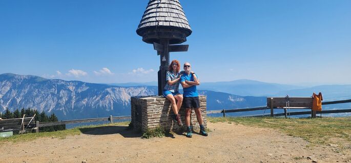Photo de Barbara Turi le long du parcours