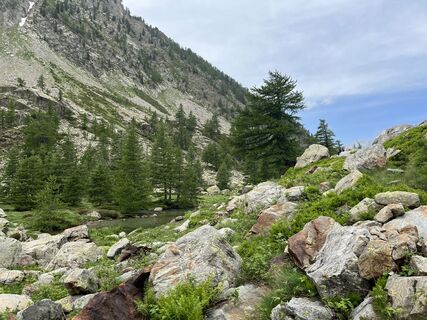 Photo de Toni Lerda le long du parcours