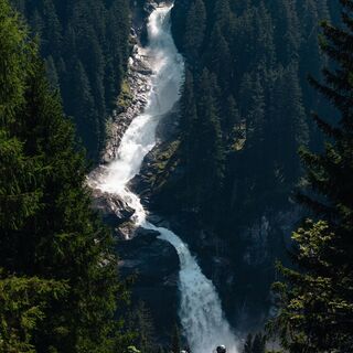 Blick auf die Krimmler Wasserfälle