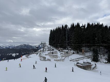 Foto von Pisten-Walze entlang der Tour