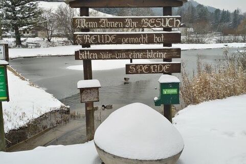 Teich mit Fischereilehrpfad