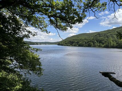 Ausblick auf den Stausee