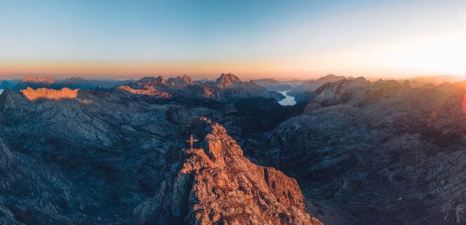 Sonnenaufgang bei der Schönfeldspitze