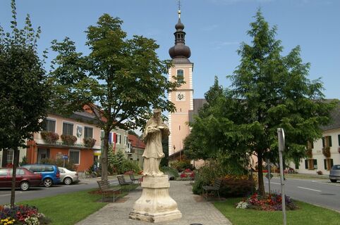 Blick auf den Marktplatz Mooskirchen