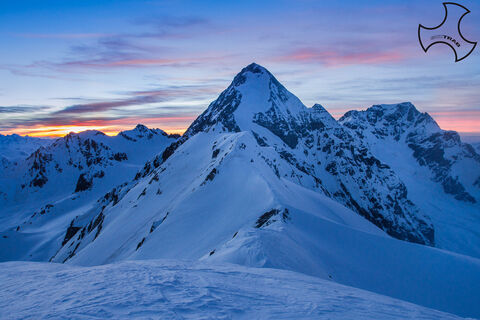 Abendlicher Blick auf den Gran Zebrù vom Cima di Solda