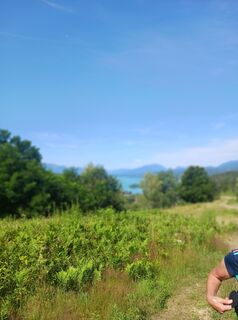 Photo de Maria Magnes le long du parcours