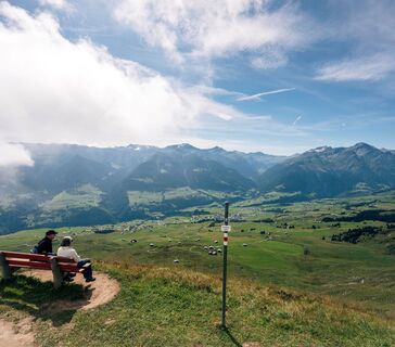Sicht auf die Val Lumnezia