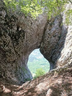 Foto de Ina Vogel a lo largo del recorrido