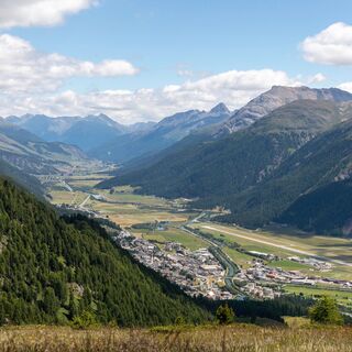 Blick auf das Engadin bis S-chanf