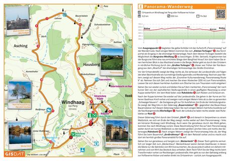Panoramaweg Karte mit Route Seite 2