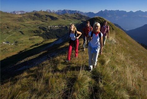 Aussicht auf die Churfirsten und das Schilstal