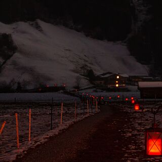 Laternenweg in Bramberg