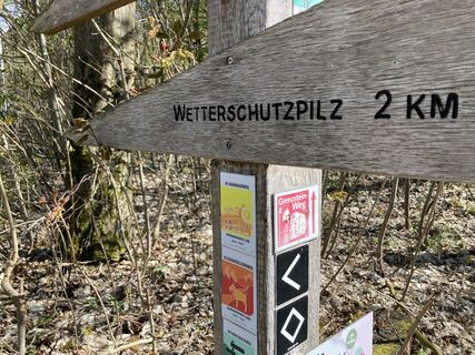 Wegweiser am Wanderparkplatz | Büren-Ringelstein